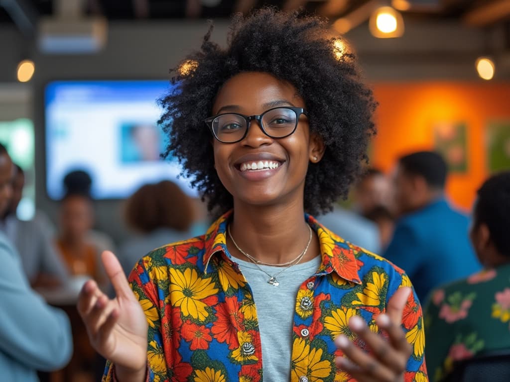 African professionals in a mentoring session